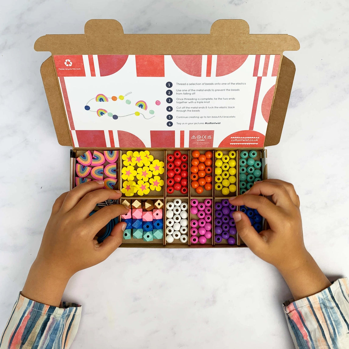 Rainbow & Flower - Bracelet Making Kit – Be Artistic USA